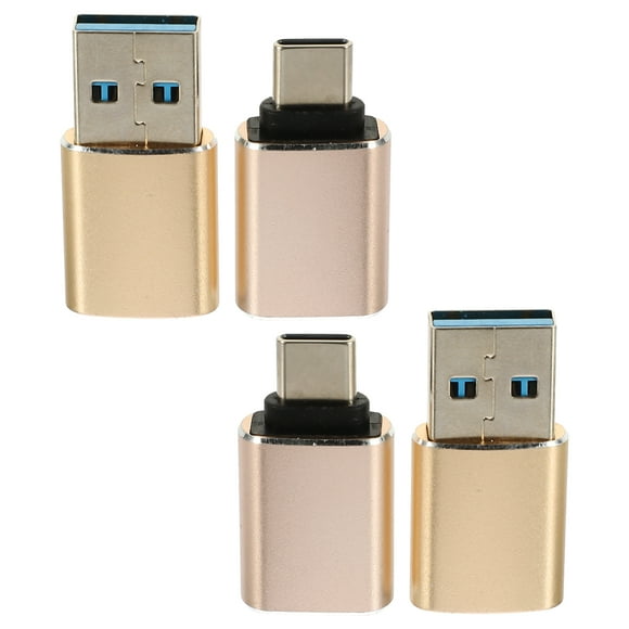 Adaptador USB-C a USB, 4 unidades, adaptador OTG, convertidor USB 3.0 a USB tipo C.