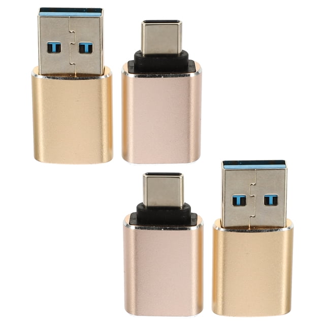 Adaptador USB-C a USB, 4 unidades, adaptador OTG, convertidor USB 3.0 a USB tipo C.