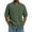 Army Green, variant on Men's Oversized Waffle Knit Short Sleeve Button Down Shirt Lapel Collar Loose Fit Untucked Casual Travel Work Blouse Plus Size Tops