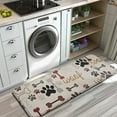 thumbnail image 3 of Paw Prints and Bones Kitchen Rug Mat,Kitchen Runner Rugs Non Skid Washable,Decorative Kitchen Floor Mats for Kitchen,Sink,Laundry,17"x47.2", 3 of 7
