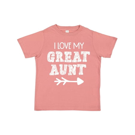 

Inktastic I Love My Great Aunt with Arrow Gift Toddler Boy or Toddler Girl T-Shirt
