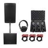 JBL EON610 10" 1000w Bluetooth Powered DJ PA Speaker+18" Sub+(3) Mics+Headphones