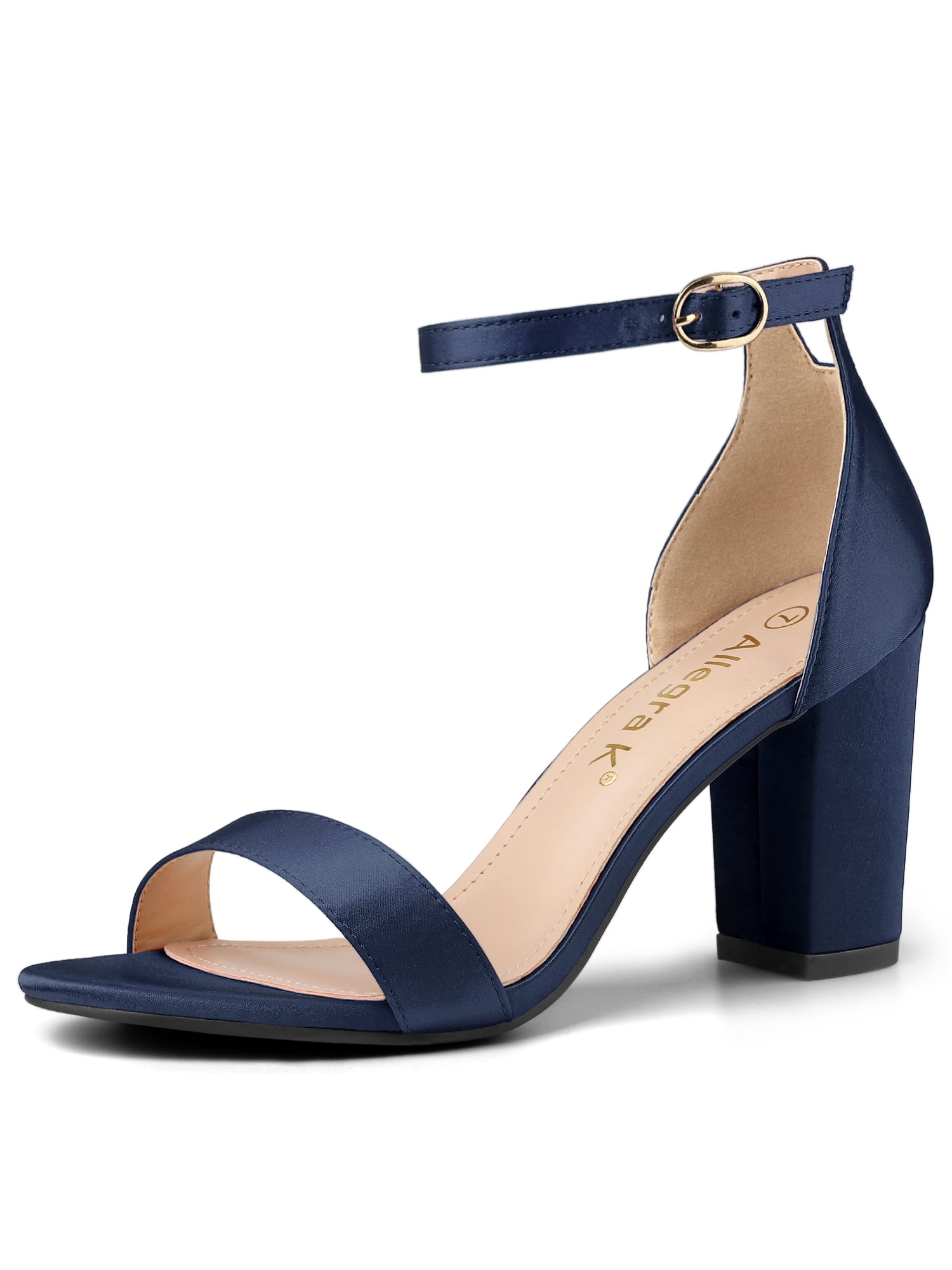 ankle strap chunky heel