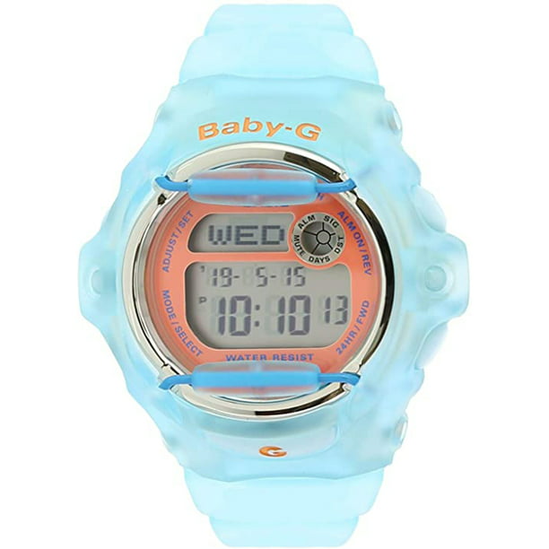 Casio Baby-G Digital Quartz World Time 200m Blue Resin Watch BG169R-2C