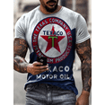 thumbnail image 5 of Camiseta de hombre de gran tamaño, vintage, de manga corta, con estampado Castrol, de tela holgada, informal, con estampado de aceite, para hombre, ropa de calle, 5 of 5