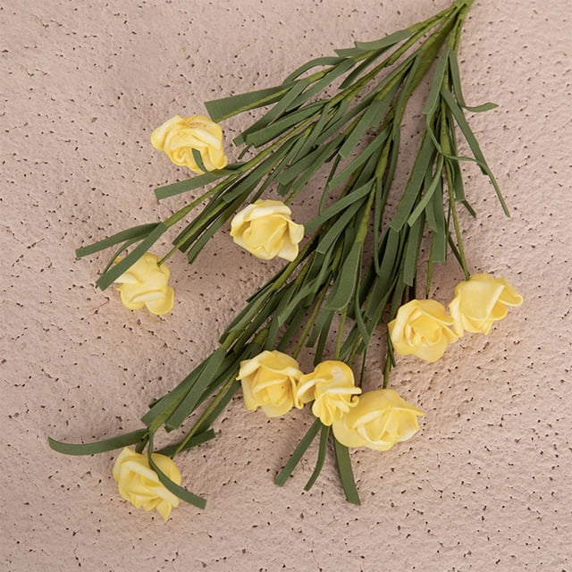 Wzzjkit Artificial Flowers for Outdoors, Fake Realistic Flowers with Plastic Plants Spring Decor, Handheld Faux Flowers for Outside Window Box Front Porch Planter Decor