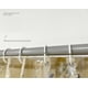 thumbnail image 3 of (Beige) Cortina de Ducha Simple de mármol Plateado - 180 * 180 cm, Cortina de Ducha de poliéster Lavable a máquina con Dobladillo Inferior con Peso y 12 Ganchos, Cortinas para bañera de baño, 3 of 5