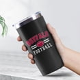 thumbnail image 2 of Buffalo Tumbler with Lids and Straws Insulated Stainless Steel Cup Water Bottle Football Gifts 20 Oz, 2 of 6