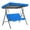 Blue, variant on Ruroz Swing Waterproof Cover Swing Canopy Cover and Garden Chair Outdoor Sunscreen
