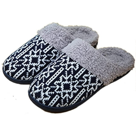 

PIKADINGNIS Women Cute Slippers Fluffy Snow Flower Slippers Comfortable Memory Foam Home Warm Plush Shoes Winter Indoor and Outdoor