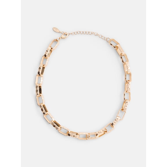 Scenario Women's Gold-Tone Chunky Twist Chain Necklace