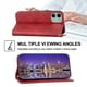 thumbnail image 2 of Funda de piel sintética estilo empresarial para iPhone 12 con tarjetero Lenyard, 2 of 5