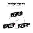 thumbnail image 3 of Réveil LED, Affichage 12H 24H Luminosité Réglable Horloge de Projection LED pour Table, 3 of 8