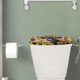 thumbnail image 2 of Renewold Sunflower Cow Printed Toilet Tank Lid Cover for Bathroom, Old Wooden Butterfly Bee Pattern Splash Resistant Toilet Tank Lid Cover Replacement, Machine-Washable Easy to Clean, 2 of 6