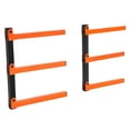 thumbnail image 5 of Kojem Black+Orange 3 Level Wall Mount Wood Lumber Storage Rack, 2 Packs, 5 of 9