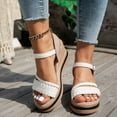 thumbnail image 2 of Dakaela Espadrille Wedge Sandals for Women Platform Ladies Dressy Sandal Summer Ankle Strap Strappy Shoes, 2 of 8