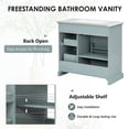 thumbnail image 4 of Kadyn Modern Bathroom Vanity,Bathroom Cabinet,36" Bathroom Vanity Set with Ceramic Undermount Sink, 2 Tip-Out Drawers & Soft-Close Hinges, Grey, 4 of 9