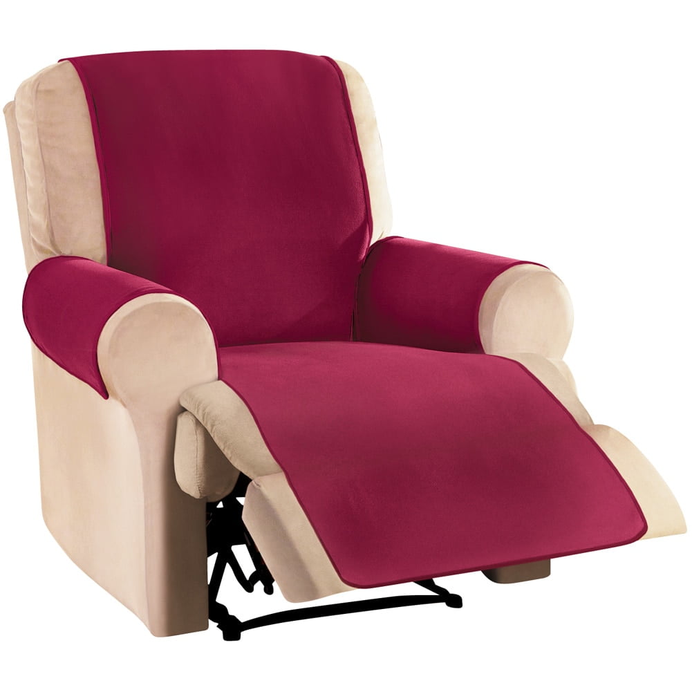 Waterproof Reversible Fleece Furniture Protector Cover, Recliner