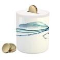 thumbnail image 1 of Dragonfly Piggy Bank, Hand Drawn Watercolor Dragonfly with Grunge Murky Influences Picture, Ceramic Coin Bank Money Box for Cash Saving, 3.6" X 3.2", Pale Blue White, by Ambesonne, 1 of 4