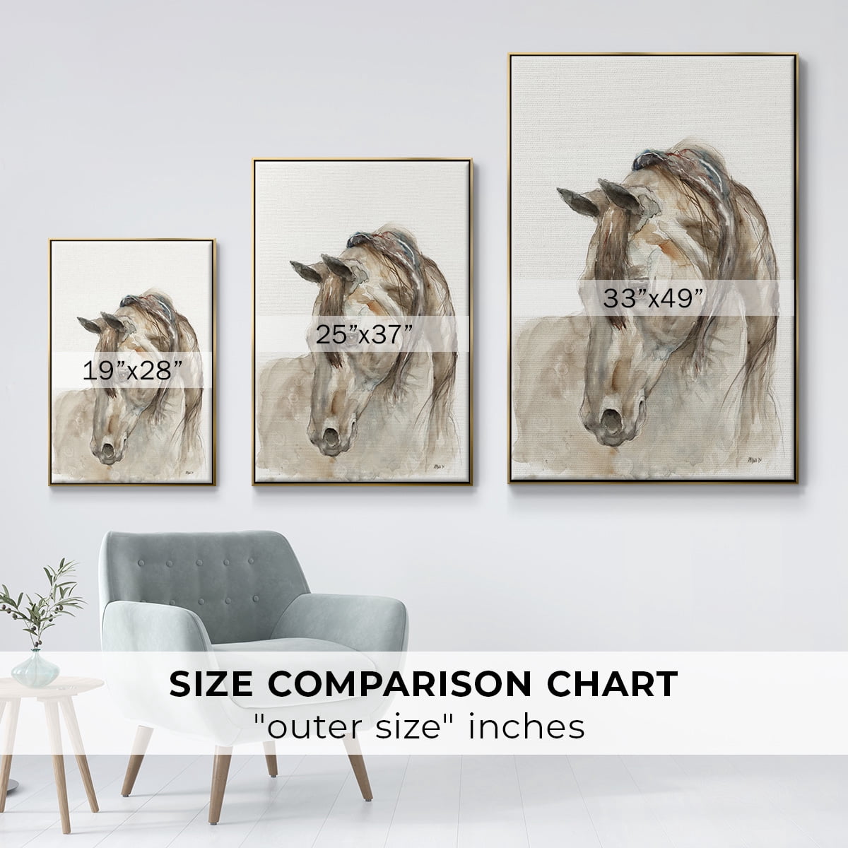 Dream with Me Framed Premium Gallery Wrapped Canvas - Ready to Hang - 25 x 37 - Gold Floating Frame