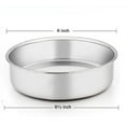 thumbnail image 2 of 6 Inch Cake Pan Set of 3, Stainless Steel Round Smash Cake Baking Pans Tins, Bakeware for Birthday Wedding Party, Leak-proof & Mirror Finish, 2 of 6