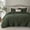 Dark Green, variant on LANCO MODERN LIFESTYLE King Comforter Set, White Soft Prewashed Solid All Seasons Bedding, Luxury Fluffy 3 Pieces Bed Set, 1 Lightweight Comforter (104"x90") and 2 Pillow Shams (36"x20")