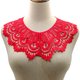 thumbnail image 1 of XmhyTop-A 1 pieza de cuello falso bordado desmontable para decoración de ropa, apliques de encaje DIY para realzar camisas, vestidos y manualidades, rojo, 1 of 5