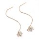 thumbnail image 1 of Pendientes colgantes de cadena larga con forma de araña de cristal a la moda, pendientes de aleación para mujer, dorados, 1 of 4