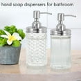 thumbnail image 3 of 2 Pack Mason Jar Soap Dispenser Lids Kit Stainless Steel Lotion Dispenser Pump Soap Dispenser Lids Rust Proof Bathroom, 3 of 8