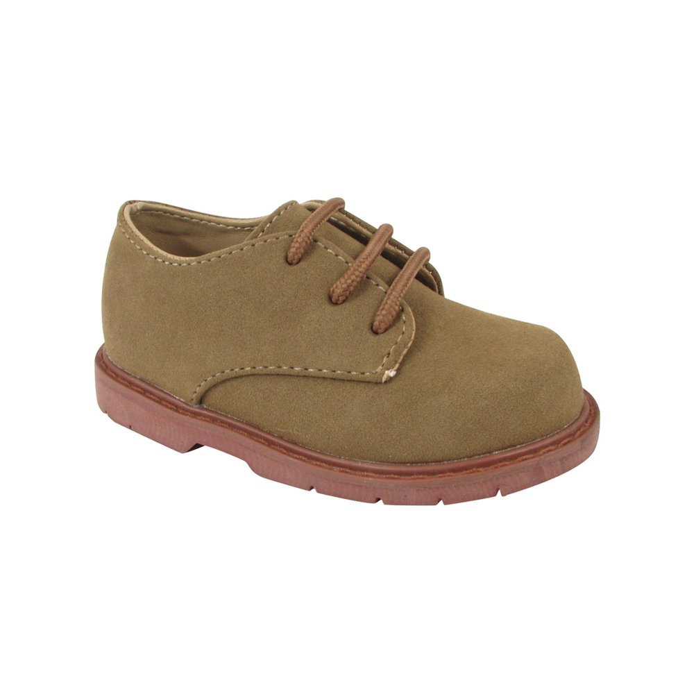 Baby Deer Baby Deer Little Boys Khaki Suede Lace Up