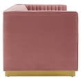 thumbnail image 3 of Sanguine Vertical Channel Tufted Performance Velvet Loveseat-EEI-4530, 3 of 7