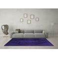 thumbnail image 3 of Ahgly Company Indoor Round Abstract Purple Modern Area Rugs, 7' Round, 3 of 4