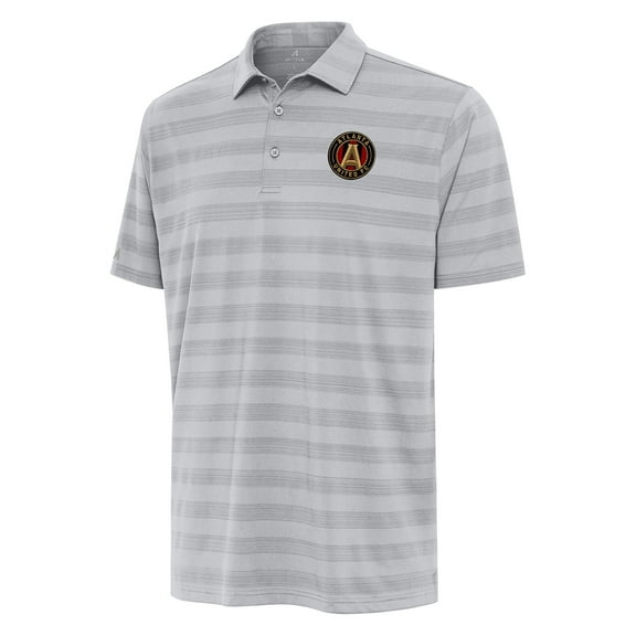 Men's Antigua Gray Atlanta United FC Tunnel Polo
