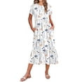 thumbnail image 1 of Vestido Zeagoo, casual, largo y holgado, vestido de playa Aline Flowy, 1 of 6