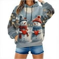 thumbnail image 5 of Oplxuo Christmas Hoodies for Women Fashion Graphic Sweatshirts Casual Long Sleeve Hooded Christmas Hoodies for Girls Teen, 5 of 7