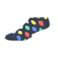 thumbnail image 2 of Sierra Socks Men Cotton Polka Dot Crew Socks (Shoe Size: 6-12, Navy), 2 of 6
