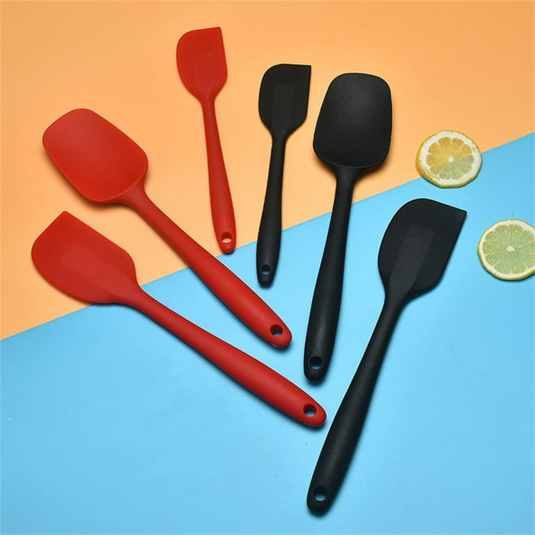 MYYZMY 6 Pcs Silicone Spatulas, 8.3 inch Small Rubber Spatula Heat Resistant Non-Stick Flexible Scrapers Baking Mixing Tool