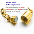 thumbnail image 5 of Screw Magnetic Clasps for Necklaces Safety Magnetic Locking Jewelry Clasp Converter - Gold, 5 of 5