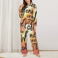 thumbnail image 2 of Sikiie Not All Who Wander Are Lost Women's Long-Sleeve Shirt and Full-Length Bottom Pajama Set (s-xxl)-Large, 2 of 7