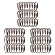 thumbnail image 4 of Inteprter Paquete de 24 ganchos de mosquetón con anillo en D para llavero, clips de bloqueo con resorte, cobre Type1 NO1, 4 of 6