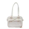 thumbnail image 3 of Bolso elegante japonés Y2k para mujer, de piel sintética, transparente, para hombro, para estudiantes, escolares, 2024, 3 of 5