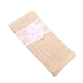 thumbnail image 3 of Bolsa De Encaje Con Decoración De Flores Novia De De Embrague De Mano Regalos Rosado Gloria bolso de embrague de la arpillera rústica de la novia, 3 of 5