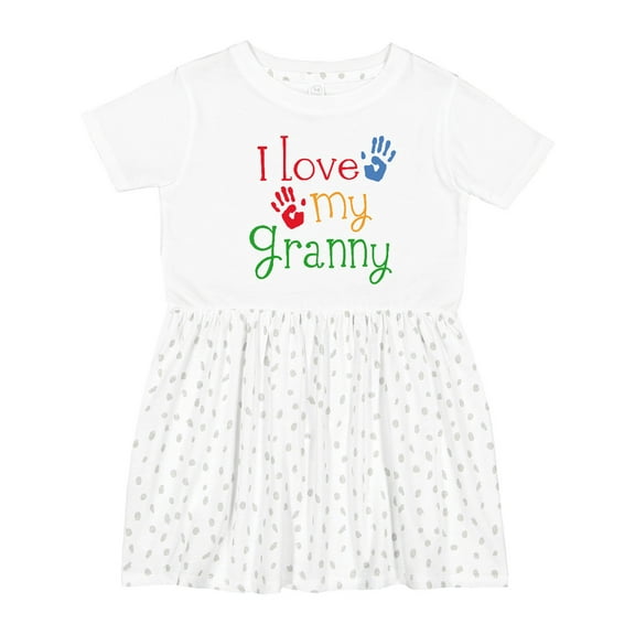 Inktastic I Love My Granny Girls Toddler Dress