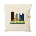 thumbnail image 2 of CafePress - Pittsburgh Pennsylvania Skyline Tote Bag - Unisex Canvas Tote Bag, Beige, 1-Piece, 2 of 7