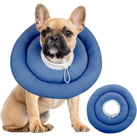 Dog Recovery Collar, Waterproof Soft Dog Cone After Surgery, Comfy Protective Elizabethan Collar Alternative for Dogs Cats, Adjustable Pet Neck Donut Cone Anti-Licking Biting Wounds
