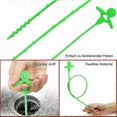 thumbnail image 2 of Drain Opener, Sink Unclogging Tool, 50 Pack Plastic Hair Snakes for Sewer, Kitchen, Bathroom Sink Green, Orange, 2 of 5