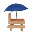 thumbnail image 4 of Mesa De Comedero Para Ardillas, Comedero Colgante De Jardín Para Exteriores De Pino Con Paraguas, Hecho De Material Duradero, Diseño Estable, No Requiere Ensamblaje Para, 4 of 7