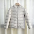 thumbnail image 2 of KAUOD Boys Girls Quilted down Jackets Full Zip up Plain Lightweight Puffer Coats Teen Kids Long Sleeve Thick Warm Outwear, 2 of 9