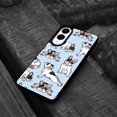 thumbnail image 4 of WIRESTER Shockproof Soft Rubber Cover Case for Samsung Galaxy S25 Edge 6.7 inch 2025, French Bulldog Funny Playful Postures On Light Blue Background, 4 of 5
