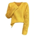thumbnail image 4 of Sweater for Women, V Neck Sweaters for Women, Lightweight Knit Pullover Top, Long Sleeve Casual Fall Top for Everyday Style and Wear, 4 of 4